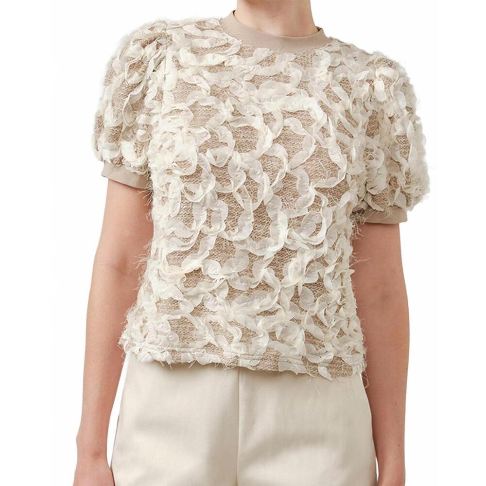 NEW MAUDE CLUB women's birdie top in ivory